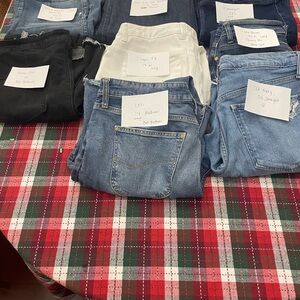 Denim Closet Clean Out 8 pairs of jeans for $28.